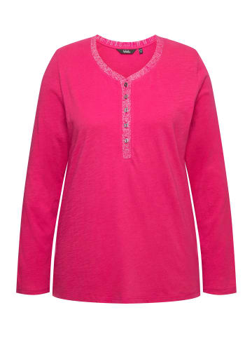 Ulla Popken Langarmshirt in rot pink