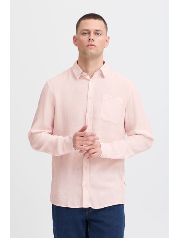 BLEND Langarmhemd BHBOBBY Shirt stripe 20717860 modisches Langarmhemd in Leinenmix-Qualität in Rosa