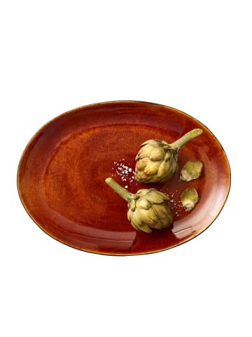 Bitz Platte Platte in Schwarz/Amber