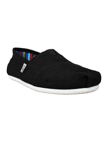 TOMS Espadrilles in Schwarz/Weiß