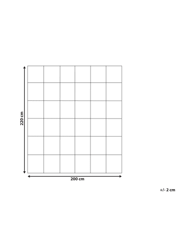 Beliani Bettdecke ANNAPURNA in Weiß - (W) 200 x (H) 1 x (L) 220 cm