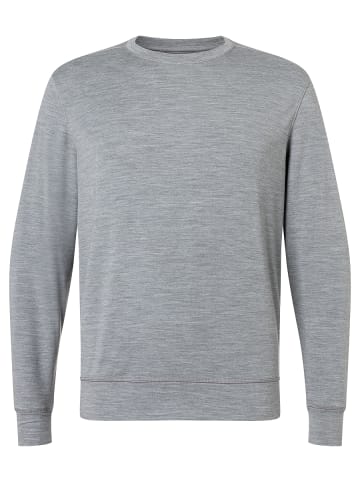 super.natural Merino Sweatshirt M SOLUTION CREW in grau