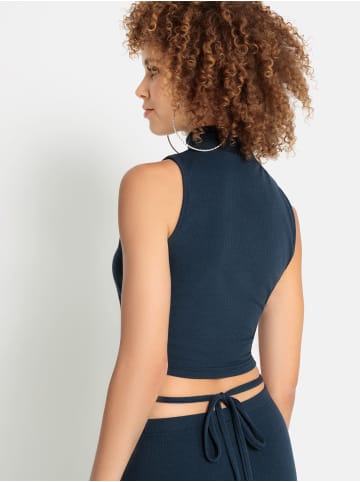 LSCN BY LASCANA Crop-Top in dunkelblau