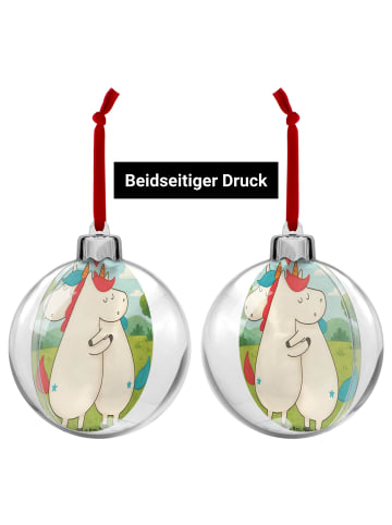 Mr. & Mrs. Panda plastik weihnachtskugel Einhorn Mitteilung Desi... in Weiß