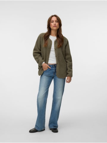 Vero Moda Teddyfell Jacke in Mermaid