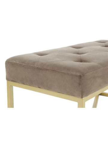 Kayoom Sitzbank Cameron in taupe - gold