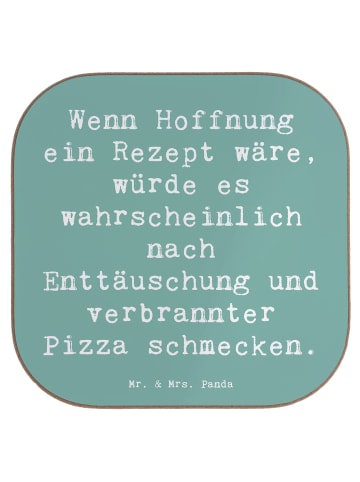 Mr. & Mrs. Panda Tischuntersetzer Spruch Hoffnung in schwierigen... in Meeresbrise