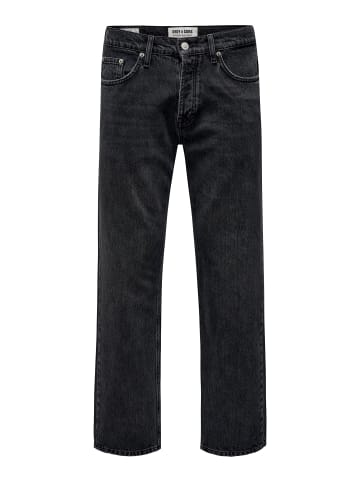 ONLY & SONS Normal geschnitten jeans in Black Denim