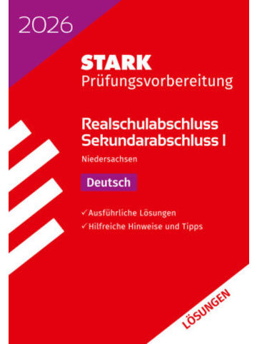 Stark Buch - STARK Lösungen zu Deutsch - Realschulabschluss 2026 Niedersachsen -