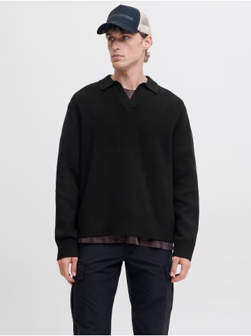 Jack & Jones Gestricktes Polo in Black