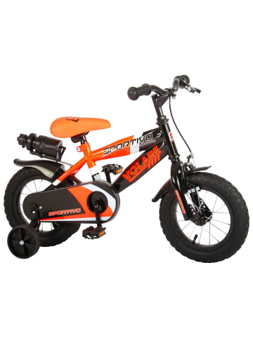 Volare Kinderfahrrad Sportivo Jungen 12 Zoll Kinderrad Neon Orange/Schwarz 3 Jahre