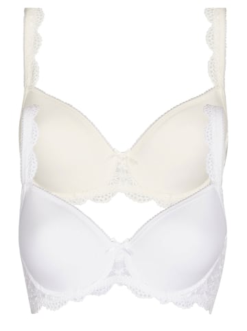 Nina von C. 2er Pack Spacer BH in Weiss champagner