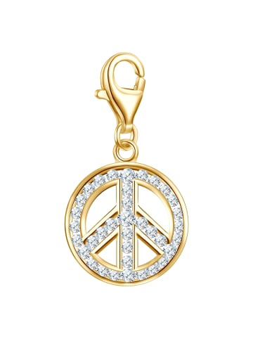Rafaela Donata Charm Peace aus Sterling Silber mit Zirkonia in gelbgold