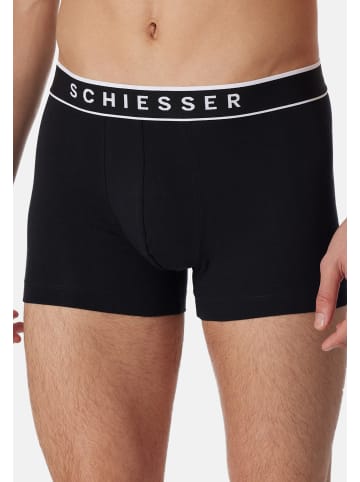 Schiesser Retro Short / Pant 95/5 Cotton in Schwarz