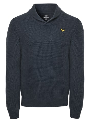 Threadbare V-Pullover Cromwell in Navy