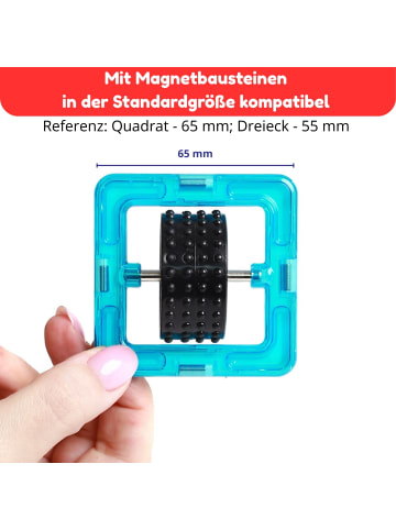 MAGNIKON Räder für Magnetische Bausteine - ab 3 Jahre
