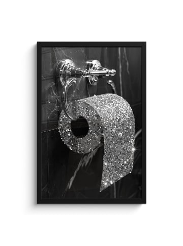 MuchoWow Poster mit Leiste Toilettenpapier  (BxH)