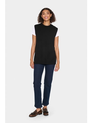 SAINT TROPEZ Weste ZanettSZ Gerade Passform in Black