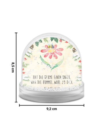 Mr. & Mrs. Panda Schneekugel Weihnachten Hummel Blume mit Spruch in Naturpapier