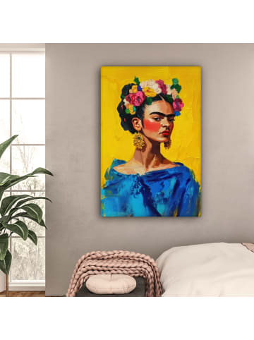 MuchoWow Leinwand Bilder Gelb