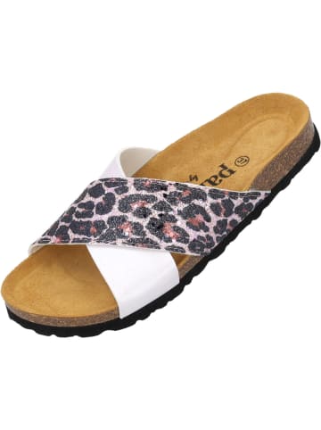 palado Pantoletten in rosa leo glitzer