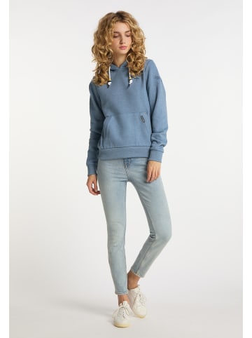 Schmuddelwedda Hoodie in Blau Melange