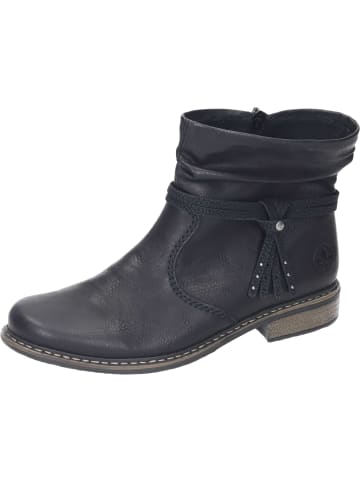 rieker Schlupfstiefeletten in schwarz/schwarz