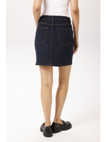 Aniston CASUAL Jeansrock in dunkel blau
