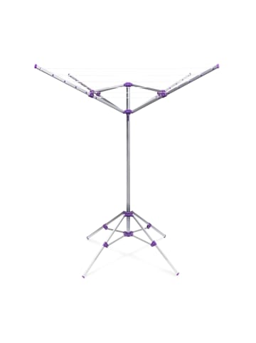 relaxdays Wäschespinne in Silber - (B)120 x (H)161 x (T)120 cm