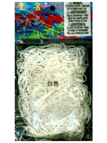 OBILO Spielzeug - Rainbow Loom® Gummibänder Weiß
