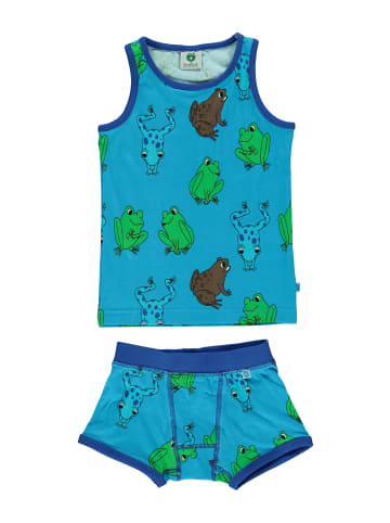 Småfolk Unterwäsche-Set Frosch in ocean blue