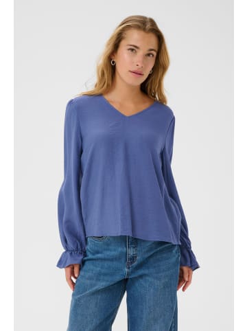 Kaffe Langarm-Bluse KArea Regular fit in Ensign Blue CC