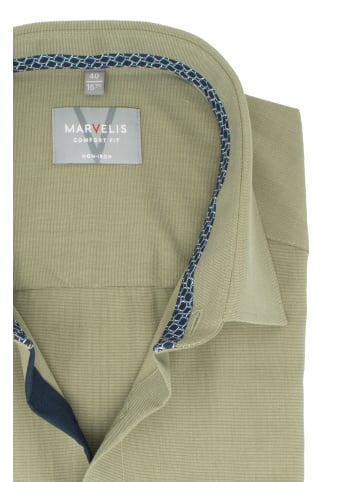 MARVELIS Comfort Fit Businesshemd in Olive 47