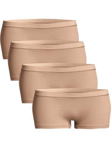 Con-ta Baumwolle, Feinripp Pants 4er-Pack in haut