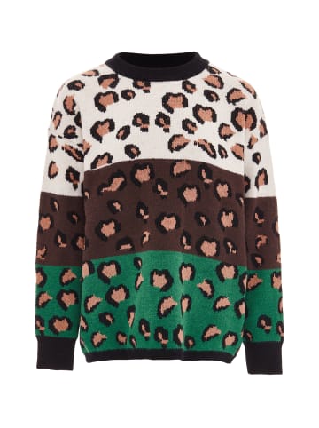 ebeeza Damen Strickpullover in Khaki