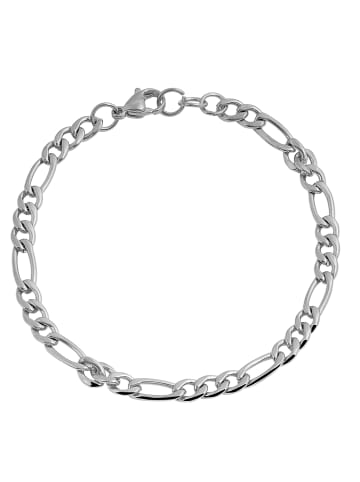 Adeliás Unisex Armband aus Edelstahl 18 cm in silber