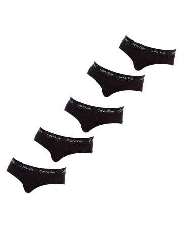 CALVIN KLEIN UNDERWEAR 5er-Set: Slip in Black