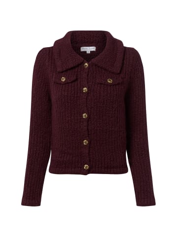 Marie Lund Strickjacke in aubergine - 0002