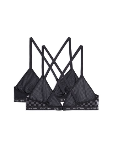 G-Star Raw Mesh Triangle Bralette 2er-Pack black