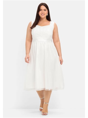 sheego Abendkleid in offwhite