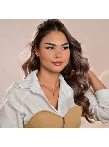 Adeliás Damen Halskette mit Anhänger – aus Edelstahl in gold