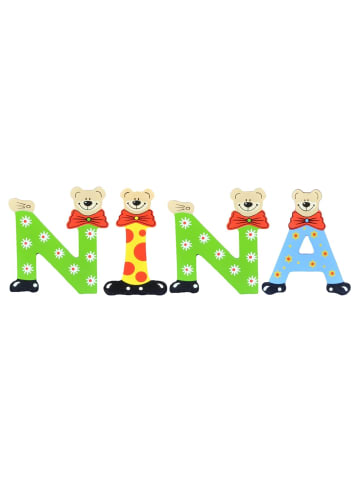 Playshoes Deko-Buchstaben "NINA" in bunt