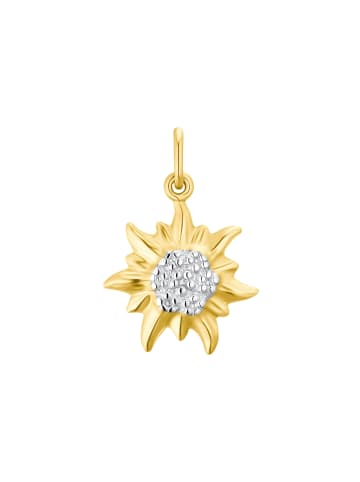 Amor Motivanhänger Gold 375/9 ct, teilrhodiniert in Bicolor