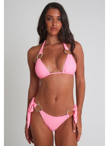 Moda Minx Bikinioberteil Irregular Hoop Triangle Top in pink