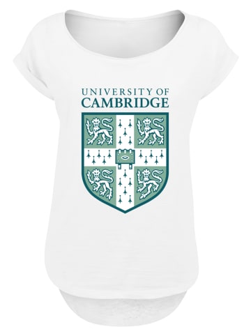 F4NT4STIC Long Cut T-Shirt University Of Cambridge Shield in weiß