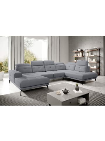 MF Design Brita Recamiere Rechts in Grau -  (L) 205 x (B) 350 x (H) 107 cm