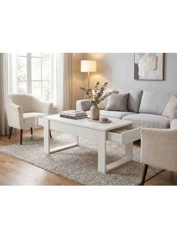 Feldmann-Wohnen Couchtisch Nea weiß 110 / 60 / 52cm