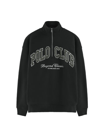 Polo Club Sweatshirt in Schwarz
