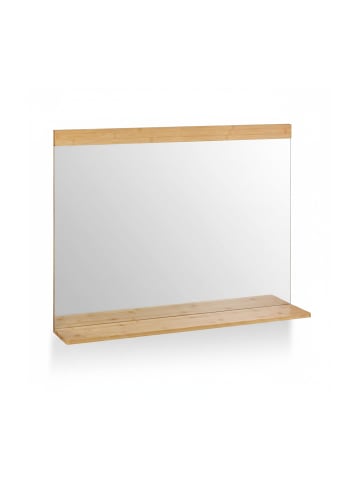 Wandspiegel in Natur - (B)90 x (H)68,5 x (T)16,5 cm