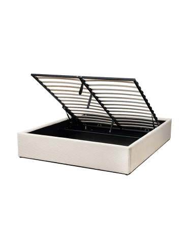 CALICOSY Bett ROMY in Beige - (W) 214 x (H) 36,5 x (L) 170 cm